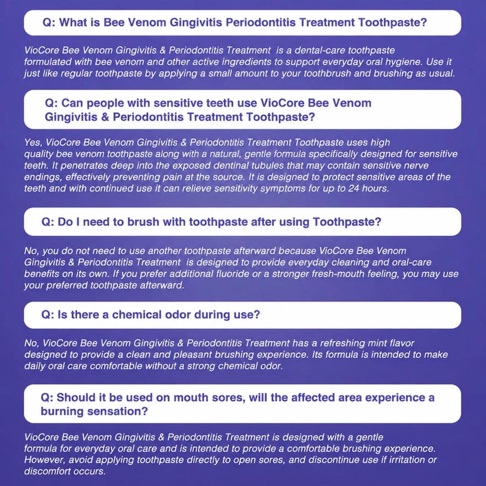 🦷Whimsyandjoy Bee Venom Gingivitis & Periodontitis Treatment Toothpaste