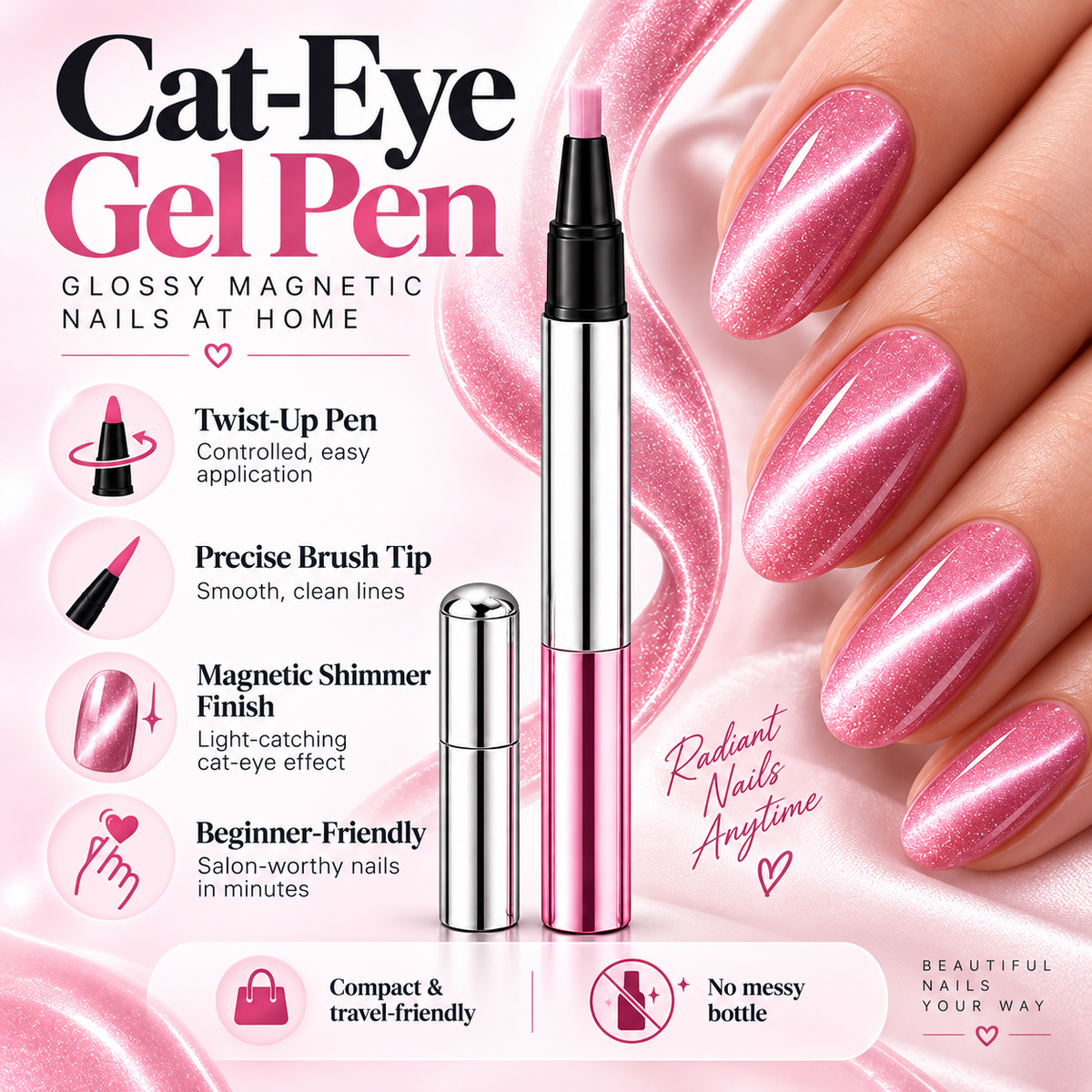 LAST DAY - BUY 1 GET 1 FREE✨ Cat-Eye Gel Pen💅