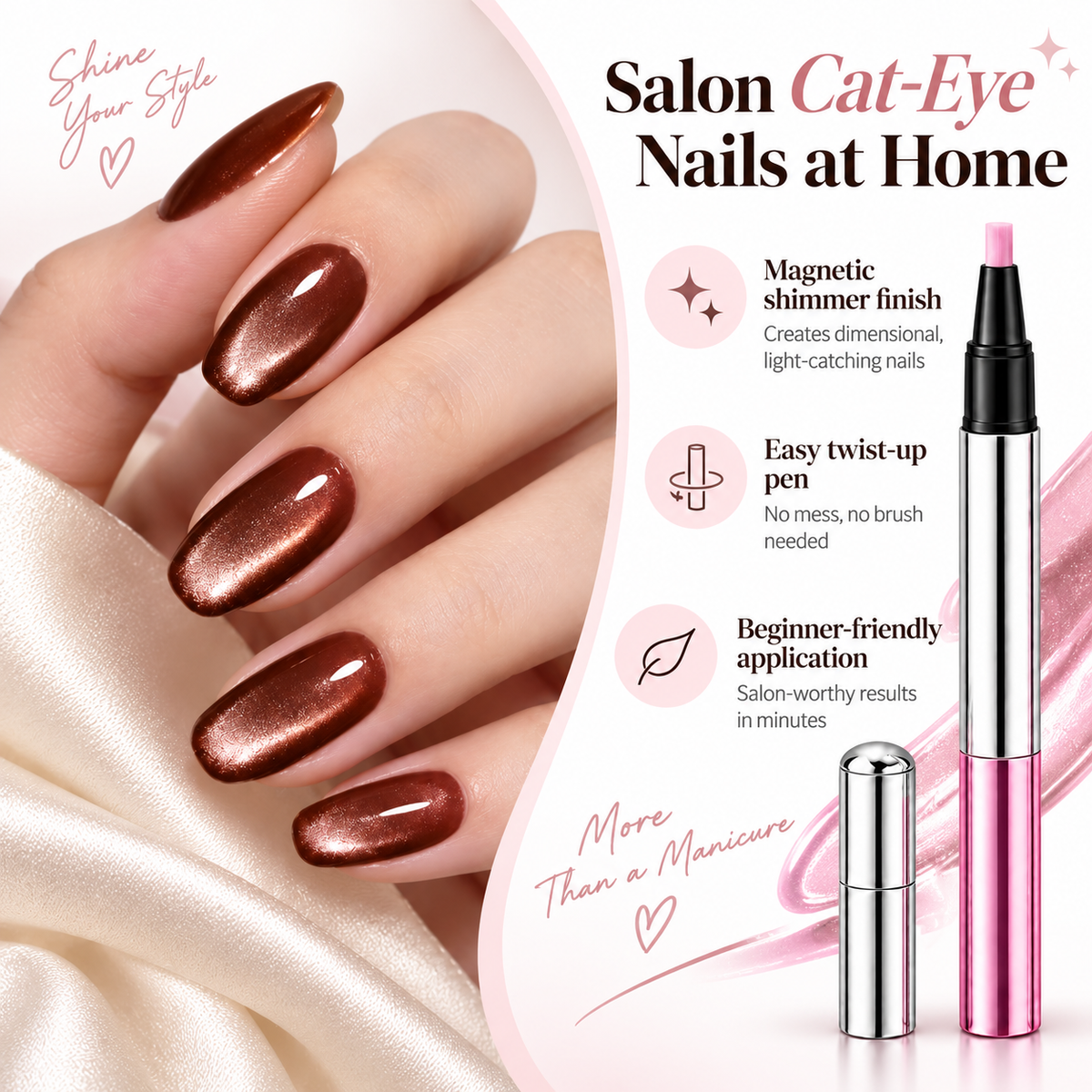 LAST DAY - BUY 1 GET 1 FREE✨ Cat-Eye Gel Pen💅
