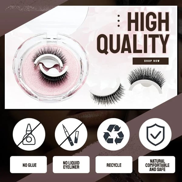🔥LAST DAY - BUY 1 GET 2 FREE GIFT🔥🎉Reusable Adhesive Eyelashes