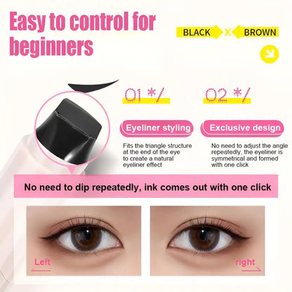 💖2-in-1 Eyeliner Stamp Pen – Easy Cat Eye Makeup ✨