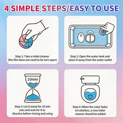 ⏳Today Only: 50% Off⏰Dual-Color Toilet Cleaning Agent✨