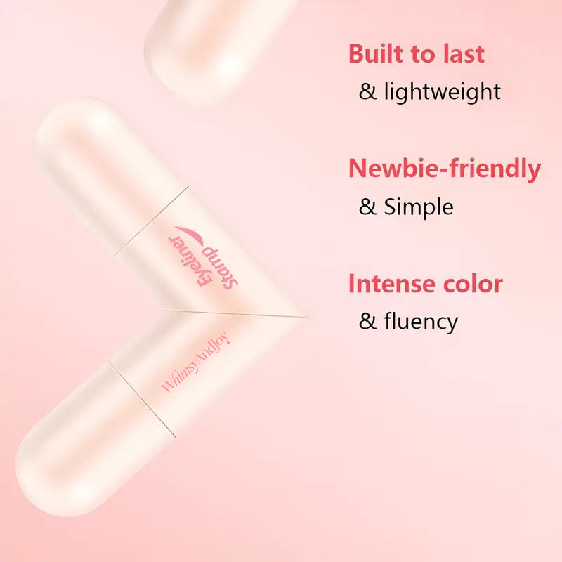 💖2-in-1 Eyeliner Stamp Pen – Easy Cat Eye Makeup ✨