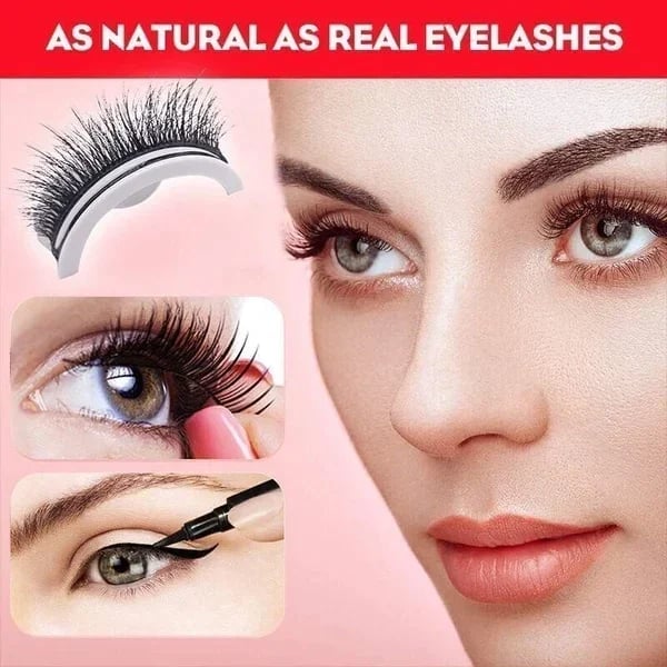 🔥LAST DAY - BUY 1 GET 2 FREE GIFT🔥🎉Reusable Adhesive Eyelashes
