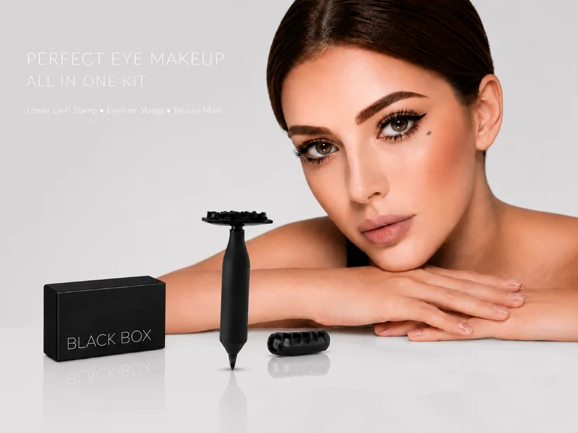 ⏰ LIMITED-TIME DEAL BUY 1 GET 1 FREE-3-in-1 Lower Lash, Eyeliner & Beauty Mark Stamp Kit