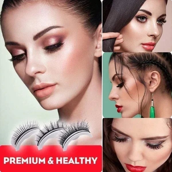 🔥LAST DAY - BUY 1 GET 2 FREE GIFT🔥🎉Reusable Adhesive Eyelashes