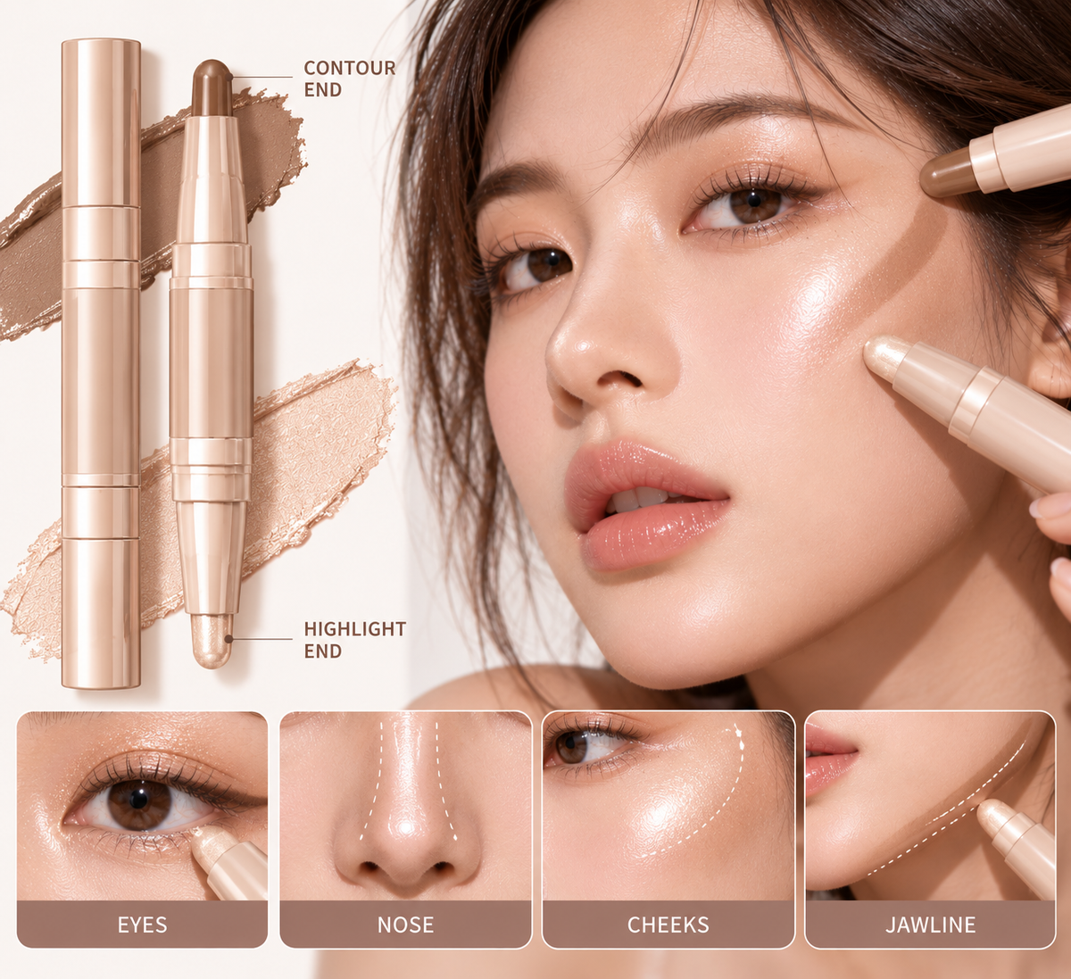 Versatile Dual-Ended Contour Stick