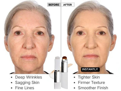 🏆Flash Sale⚡ 50K+ SOLD! Almost Gone-💥🏆#1 Best Seller ⏰💕🌟Cream Stick V White Korean Color-Changing Foundation Stick with Volufiline