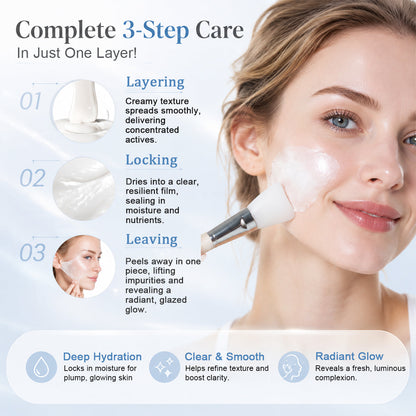 PDRN-Exosome Skinplaning Glaze Mask  with Silicone Brush✨