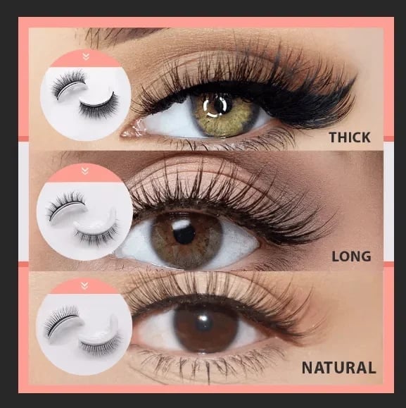 🔥LAST DAY - BUY 1 GET 2 FREE GIFT🔥🎉Reusable Adhesive Eyelashes