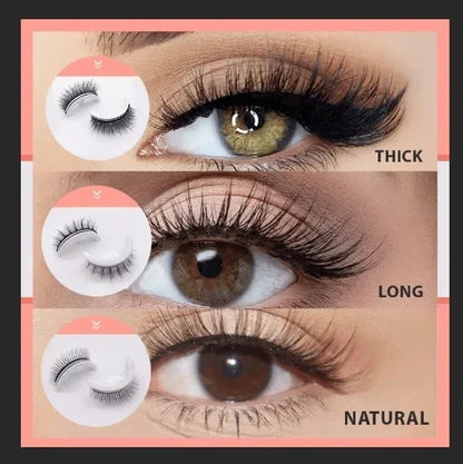 🔥LAST DAY - BUY 1 GET 2 FREE GIFT🔥🎉Reusable Adhesive Eyelashes
